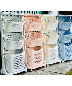 Kệ nhựa VIỆT NHẬT 3 tầng đa năng có bánh xe