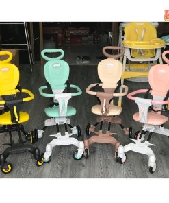 Xe đẩy gấp gon TOBE 2 chiều cao cấp, màu sắc vintage siêu xinh cho bé ( hình thật)