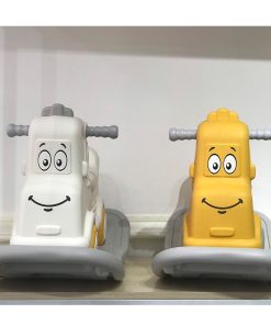 Xe bập bênh ô tô cao cấp HOLLA 2 in 1, kiêm chòi chân cho bé yêu