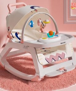 Ghế ăn dặm 5in1 (nôi, bập bênh, ghế ăn, tập đi...) đa năng siêu tiện lợi cho mẹ và bé