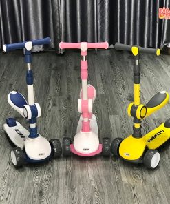 Xe trượt SCOOTER VBABY ST6 có đèn cho bé (hình thật)