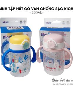 Bình tập uống nước KICHI chống sặc, nhựa PP an toàn cho bé