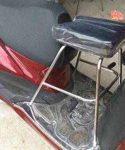 Ghế đôn đi xe máy cho bé, chân inox (hình thật)