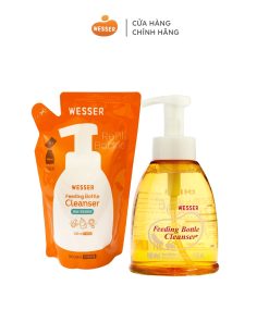 Nước rửa bình sữa, hoa quả WESSER 500ml cho bé
