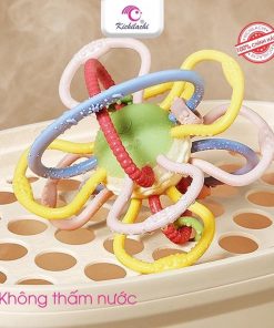 Gặm nướu Silicone Kichi hình cầu vồng có tay cầm cho bé