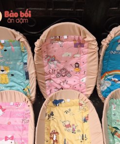 Nệm lót nôi tre cotton chống xước cho bé