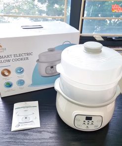 Nồi nấu cháo chậm MOAZ 1,5 lít cho bé ( bảo hành 1 năm)