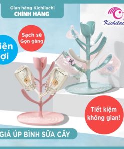 Cây úp bình sữa và núm ti KICHILACHI cho bé