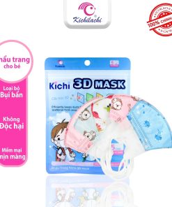 Khẩu Trang Trẻ Em Kichilachi 3D Mask Kháng Khuẩn, An Toàn Cho Bé (Set 5c)