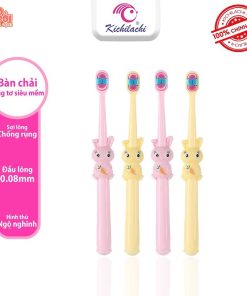 Bàn Chải Lông Tơ Siêu Mềm Hình Thỏ Kichilachi