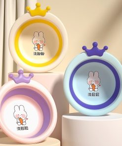 Chậu rửa mặt gấp gọn đa năng cho bé