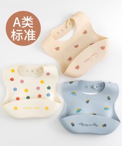 Yếm máng silicon tập ăn dặm cho bé