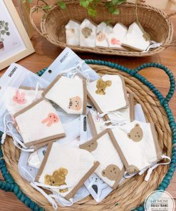 Khẩu trang vải xô kháng khuẩn, chống bụi cho bé ( lố 10c)