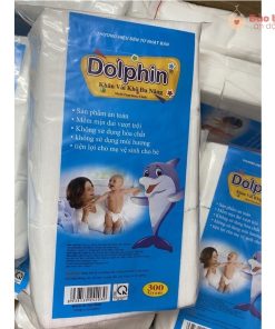 Khăn vải khô Dolphin 300g cho em bé, siêu tiện lợi