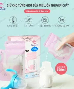 Túi trữ sữa Kichi cảm biến nhiệt 150ml