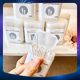 Tăm bông đặc biệt cao cấp 2 đầu chức năng Vcool cho bé