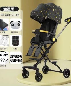 Xe đẩy M8 Plus mái che dễ thương ngã lưng 170 độ, xoay tự động 360 độ