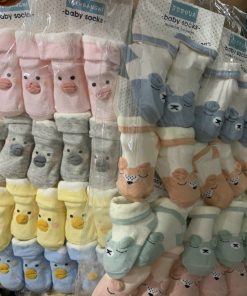 Lố 12 đôi vớ hình thú cho trẻ sơ sinh