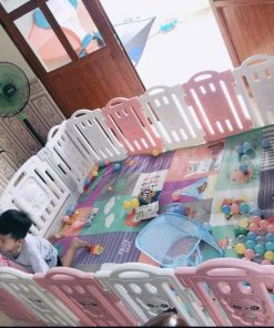 Quây nhựa Litter Bear 1m5* 1m9, tặng kèm bóng và thảm