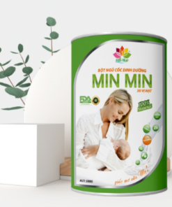 Bột ngũ cốc lợi sữa Min Min 30 hạt (lon xanh)