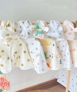 Áo choàng chống nắng muslin cho bé