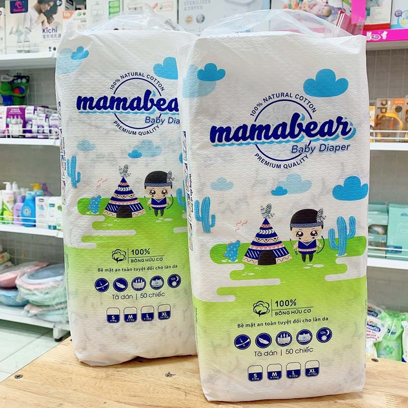 Tã dán Mamabear Size S-M-L cho trẻ sơ sinh