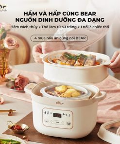 Nồi nấu cháo chậm Bear 1.6L