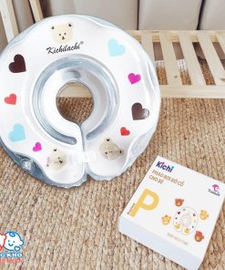 Phao bơi đỡ cổ chống lật Kichi cho bé (kèm ống bơm)