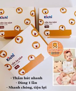 Yếm giấy Kichi cho bé ăn dặm - hộp 20 cái