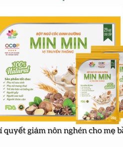 Bột ngũ cốc dinh dưỡng Min Min vị truyền thống (dạng hộp gói)