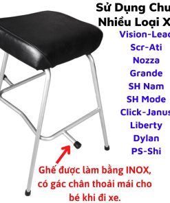 Ghế ngồi xe máy, ghế đôn không tựa ngồi xe ga cho bé (có đủ các dòng xe)