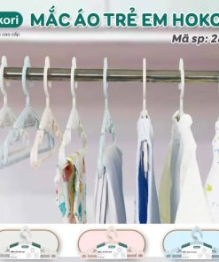 Set 10 móc treo quần áo trẻ em HOKORI