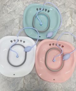 Chậu xông vùng kín sau sinh gấp gọn kèm ống bóp