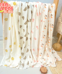 Khăn tắm xô muslin 110*110cm