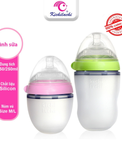 Bình sữa KICHI silicon cao cấp 150ml-250ml