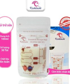 Túi trữ sữa cảm biến nhiệt 100ml Kichi