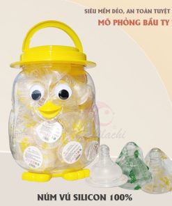 Hủ 40 Núm vú Kichi Cổ Rộng Siêu Mềm (có size S,M,L,Y)