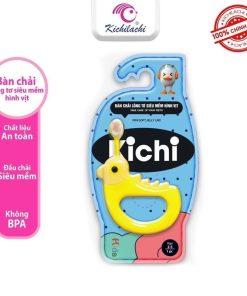 Bàn chải Kichi hình vịt lông tơ siêu mềm cho bé 2-5 tuổi