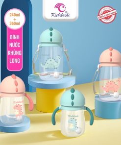 Bình nước khủng long Kichi 360ml