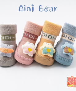 Giày tập đi hình thú có đế chống trơn trượt cho bé