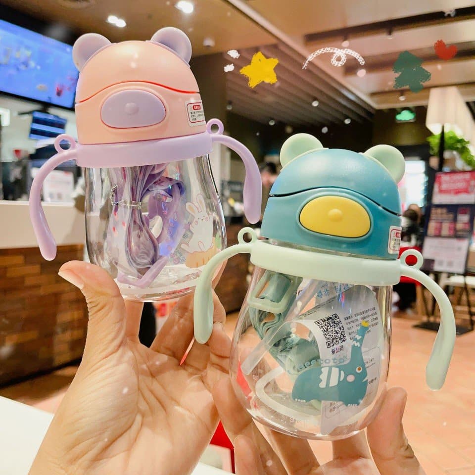 Bình tập uống cho bé hình gấu