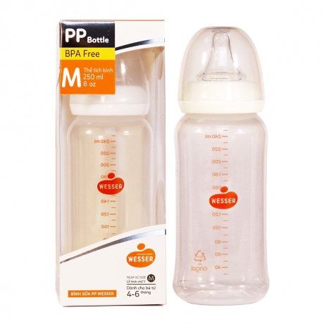 Bình sữa PP Wesser  60ml, 140ml, 250ml
