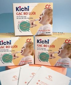 Gạc rơ lưỡi Kichi cho bé hộp vàng