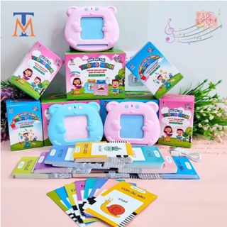 Máy đọc thẻ song ngữ, bộ kèm theo thẻ cho bé