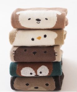 Lố 10 với in gấu có đế chống trượt