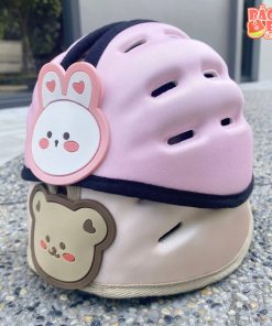 Mũ bảo hiểm bảo vệ đầu cho bé phong cách Hàn mẫu mới full hộp