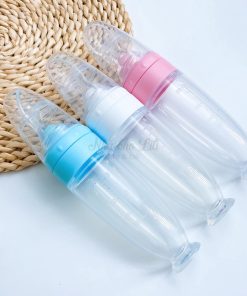 Bình thìa đút bột ăn dặm chất liệu silicon