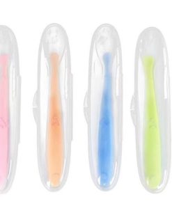 Hộp muỗng ăn dặm silicon mẫu mới