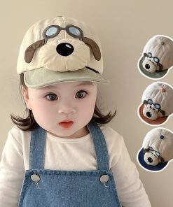 Mũ lưỡi trai hình cún con dễ thương cho bé mẫu 2024