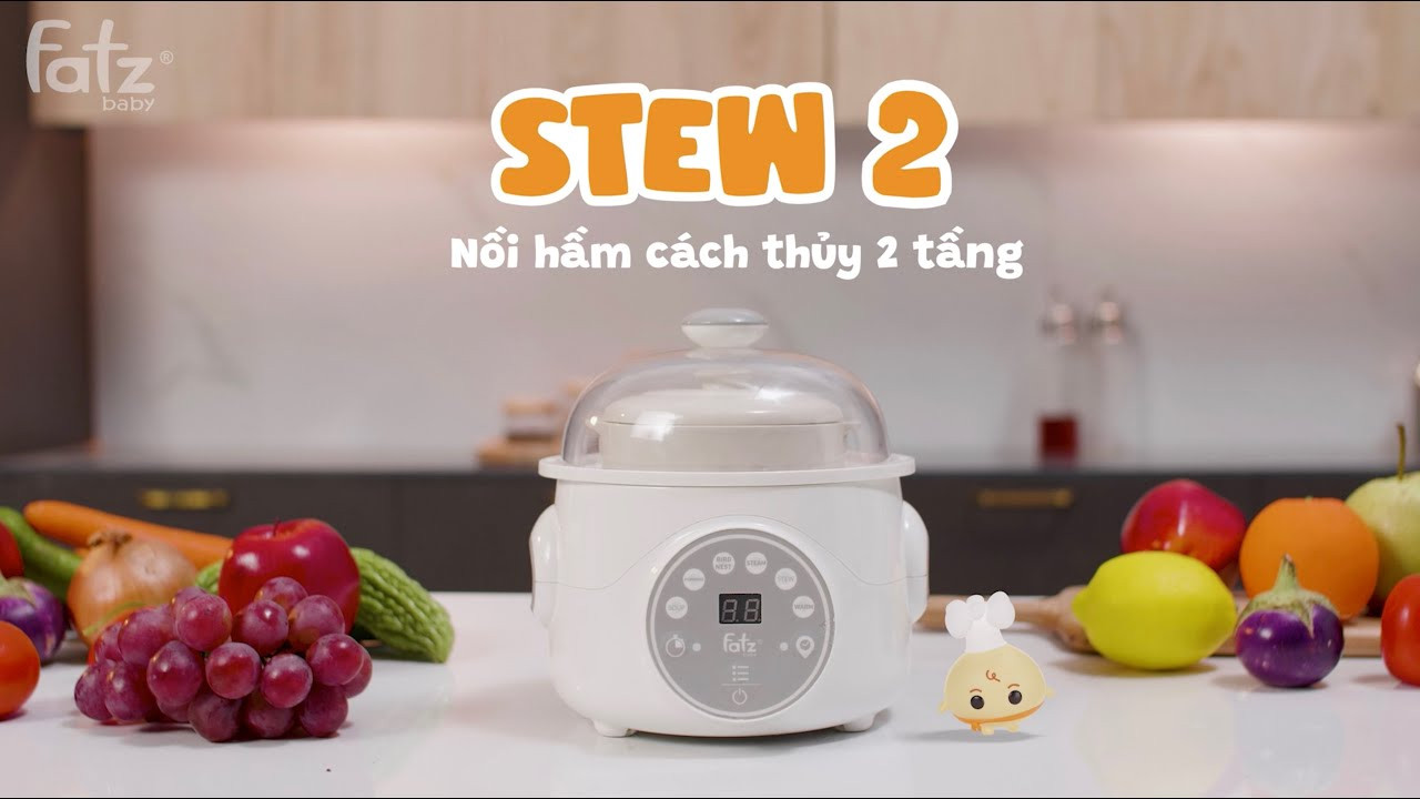 Nồi hầm cách thuỷ Fatzbaby 2 tầng 1.0L - STEW 2